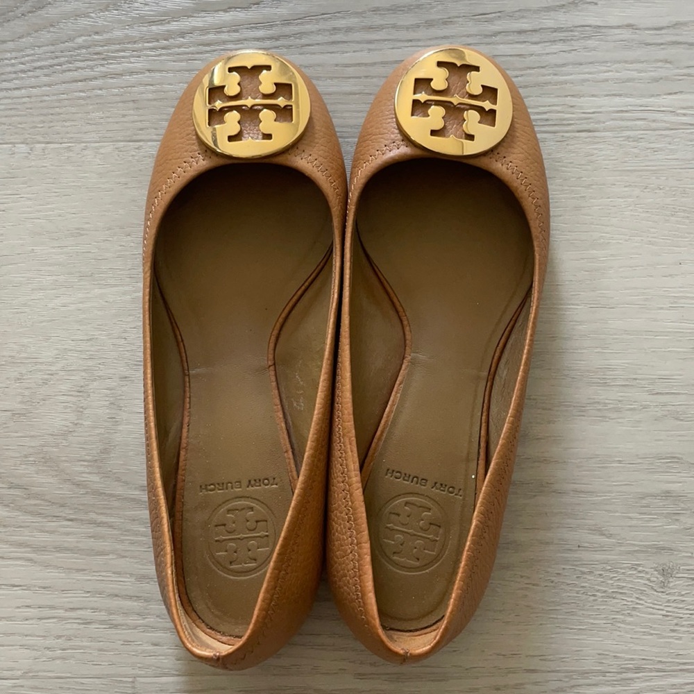 Tory Burch flats-Tan Leather-size 7